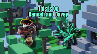 Hannah And Davey is op for Duels Roblox Bedwars [upl. by Engapmahc]