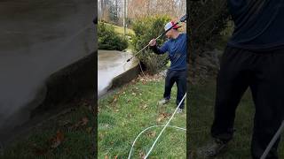 Cleaning concrete ￼with power washing satisfying powerwashing concert richmondva [upl. by Imaj321]