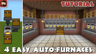 4 Automatic Furnace Setups ANYONE Can Make In Minecraft 119 [upl. by Woolson]