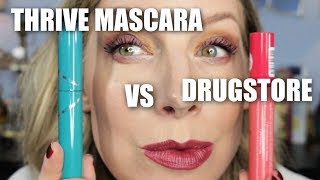 FALSE LASH EFFECT THRIVE MASCARA VS ESSENCE  HYPE OR REAL [upl. by Popele]