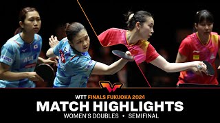 HashimotoSato vs ChenQian  WD SF  WTT Finals Fukuoka 2024 [upl. by Naesar954]