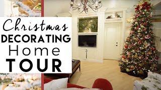 Christmas Decorating Home Tour  Hanging Ball Chandelier [upl. by Kcira]