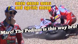 2024 MotoGP Assen Qualifying and Sprint Recap [upl. by Angelique876]