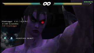 Tekken 6 PPSSPP Modding Freakishly Tall Purple Kazuyas Potential Rage Art test [upl. by Yul]