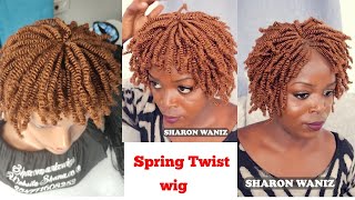 Spring Twist Colour 30 Wig Affordable Braided Wig ft Sharonwanizwigs [upl. by Julita307]