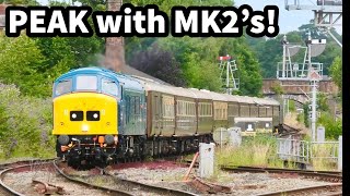 PEAK 45118 Mainline LOADED TEST Run with MK2s Shrewsbury Station amp Coton Hill 040724 [upl. by Maurer]