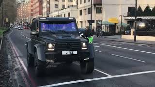 YouTuber TGE In His MONSTER Black Mercedes G63 AMG GWagon Luxury SUV In London  Watch Da kargo [upl. by Eiwoh295]