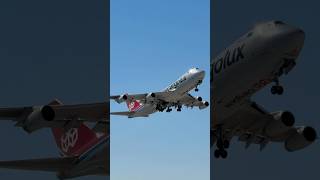 Cargolux 56Q Heavy Boeing 747400F departs Las Vegas LAS  LXRCV  planespotting [upl. by Anaujahs]