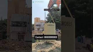 Bio Septic Tank Installation bioseptictankchennai microbes microbesbioseptictank [upl. by Adele744]