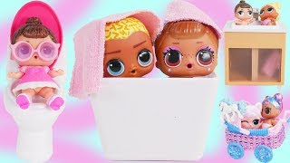 LOL Surprise Dolls Open New Fancy Custom Bathroom Furniture  Diaries Episode [upl. by Oiramaj]