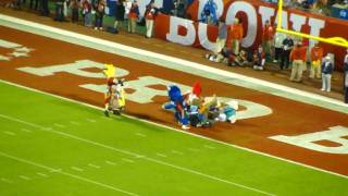 Pro Bowl 2010 Miami Mascots Playing Musical Chairs [upl. by Ilera167]