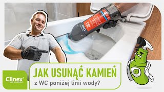 🚽 Jak usunąć kamień z WC poniżej linii wody 🚽✨ [upl. by Orrin]