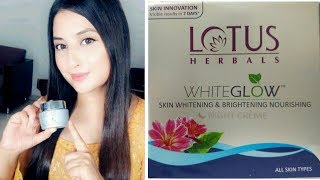 Lotus Herbals WhiteGlow Night Creme [upl. by Schwab]