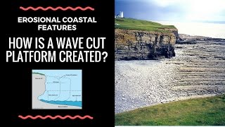 What are Wave Cut Platforms and how are they formed  annotated diagram and explanation [upl. by Belford]