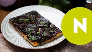 Cékláslilahagymás tarte tatin recept  Nosalty [upl. by Ecirtnahc]