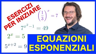 Equazioni esponenziali esercizi per iniziare [upl. by Emelyne]