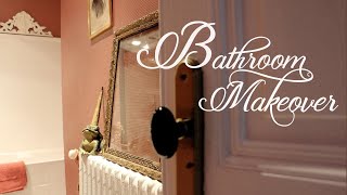 BATHROOM MAKEOVER Part 1 FRENCH APARTMENT  Merveilles en Papier [upl. by Hilaria]