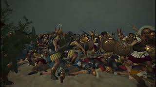 Royal Thorax Swordsman VS Royal Peltasts  Total War  Rome II [upl. by Sirromed768]