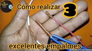 Cómo hacer EMPALMES ELÉCTRICOS [upl. by Ayrolg]