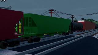 NS mixed freight with mid DPU [upl. by Auqinom]