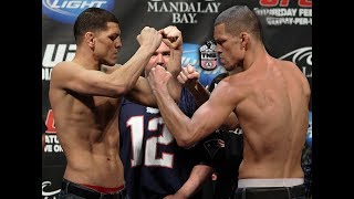 Nate Diaz vs Nick Diaz brothers clashes [upl. by Fredrick913]