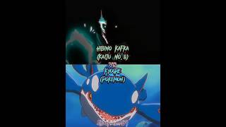 Kyogre Pokemon vs Hibino Kafka Kaiju No8 pokemonrubyandsapphire kaijuno8anime [upl. by Virgin]