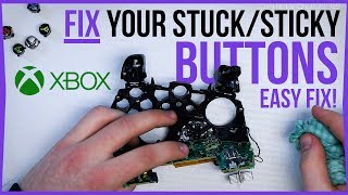 How to Fix StickyStuck Buttons on an Xbox One Controller  No Soldering Required [upl. by Haggi]