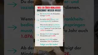 Was du über Minijobs unbedingt wissen musst shorts [upl. by Tik]