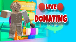 🔴Pls Donate Live GIVING ROBUX TO VIEWERS ROBLOX GIVEAWAY [upl. by Elizabeth]