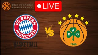 🔴 Live Bayern vs Panathinaikos  EuroLeague 20232024  Live Play by Play Scoreboard [upl. by Suzetta]