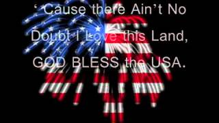 Im Proud to be an American Lee Greenwood Lyrics [upl. by Kinney]