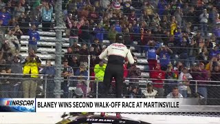 Blaney wins second walkoff race at Martinsville [upl. by Ambrosio]