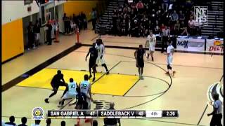 San Gabriel Academys Marcus LoVett Jr crosses over and hits the pull up jumper with 2 minutes left [upl. by Merrili115]