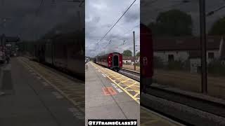 37706 drags 60103 ‘Flying Scotsman’ past Northallerton with whistles and speed [upl. by Felty]