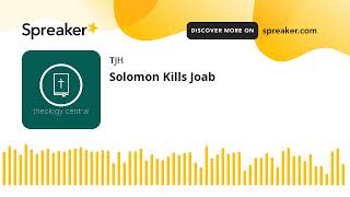 Solomon Kills Joab [upl. by Delp]