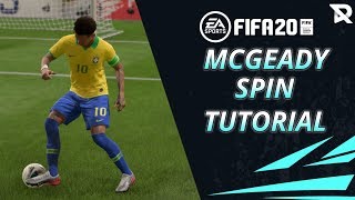 FIFA 20  SKILL TUTORIAL  MCGEADY SPIN WORKS IN FIFA 21 [upl. by Ainekahs]