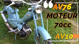 Mobylette AV76 en 70cc [upl. by Baerl]