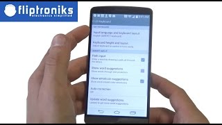 LG G3 How to Change And Install More Keyboard Input Languages  Fliptronikscom [upl. by Serdna]