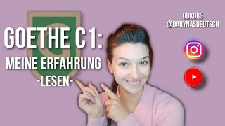 Goethe C1 Leseverständnis meistern Tipps und Strategien für die Prüfung [upl. by Mavra]