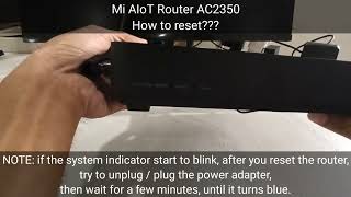 How to reset Mi AIoT Router AC2350 [upl. by Joye656]