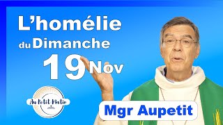 Évangile et homélie du Dimanche 19 Novembre  Avec Mgr Aupetit [upl. by Emiolhs]