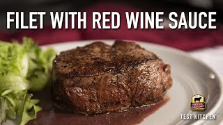 Filet Mignon with Red Wine Reduction Sauce Recipe [upl. by Sabir]