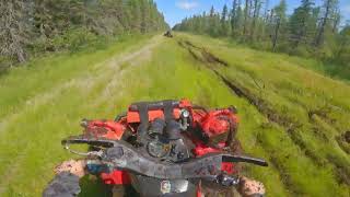 G1 Canam Outlander 800R Breakes GearBox [upl. by Ymmat]