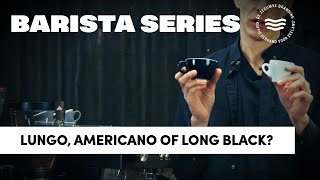 Barista Series — Verschil tussen een lungo americano of long black [upl. by Savdeep]