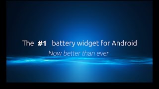 Battery Widget  Monitor Your Android Battery [upl. by Narine]