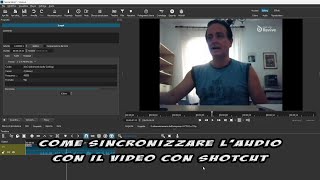 Come sincronizzare audio e video con Shotcut [upl. by Mines407]