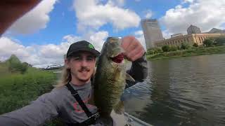 Fishing the Scioto River through downtown Columbus [upl. by Cordi152]