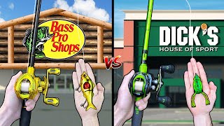 Bass Pro Shops vs Dicks Budget Fishing Challenge [upl. by Nnil]