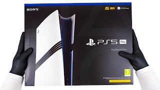 Sony PlayStation 5 PS5 PRO Disc Free Console Unboxing  ASMR [upl. by Noram]