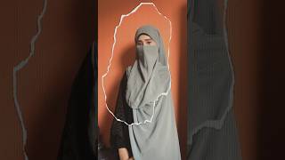 How to make Hijab With niqab Tutorail shorts hijabista ayeshahijab [upl. by Eerat740]